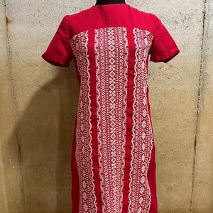 Red and White Valentine's Homemade Dress